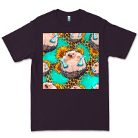 Plum hedgehog western seamless pattern Premium Tee - HRA Design Shop