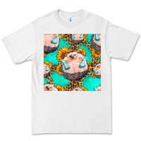 White hedgehog western seamless pattern Premium Tee - HRA Design Shop