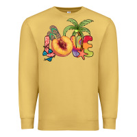 Antique Gold Love peach summer Premium Sweatshirt - NancyCooperArtShop