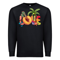 Black Love peach summer Premium Sweatshirt - NancyCooperArtShop
