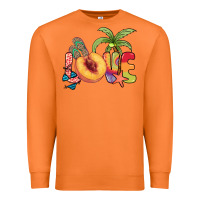 Carrot Love peach summer Premium Sweatshirt - NancyCooperArtShop