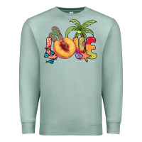 Seafoam Love peach summer Premium Sweatshirt - NancyCooperArtShop