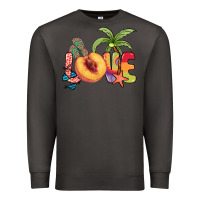Smoke Love peach summer Premium Sweatshirt - NancyCooperArtShop