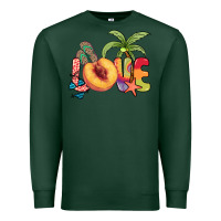 Sports Green Love peach summer Premium Sweatshirt - NancyCooperArtShop