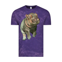 Cloud Purple baby hippo Vintage Tee - LillyAllenDesigns