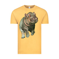 Vintage Mustard baby hippo Vintage Tee - LillyAllenDesigns