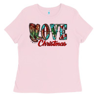 Bubblegum Pink christmas love boots Ladies Tee - RanaPortraitStore