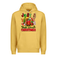 Antique Gold just a girl who loves christmas Premium Hoodie - texasbilliewilder