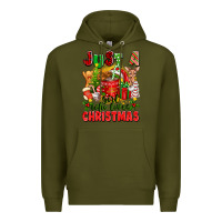 Army Green just a girl who loves christmas Premium Hoodie - texasbilliewilder