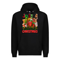 Black just a girl who loves christmas Premium Hoodie - texasbilliewilder