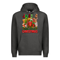 Charcoal Heather just a girl who loves christmas Premium Hoodie - texasbilliewilder