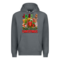 Rock just a girl who loves christmas Premium Hoodie - texasbilliewilder