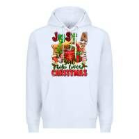 White just a girl who loves christmas Premium Hoodie - texasbilliewilder