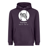 Plum Scorpio Horoscope Heavyweight Hoodie - Bettercallsaul