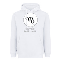 White Scorpio Horoscope Heavyweight Hoodie - Bettercallsaul