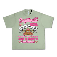 Oil Green As A Sagittarius Girl I Was Born With My Heart On My Sleeve And  Mouth Urban Heavy Tee - Jasminsmagicworld