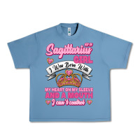 Pebble Blue As A Sagittarius Girl I Was Born With My Heart On My Sleeve And  Mouth Urban Heavy Tee - Jasminsmagicworld
