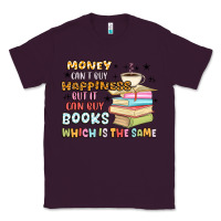 Plum money can't buy happiness but it can buy books Classic Tee - MaliasSmallBusiness