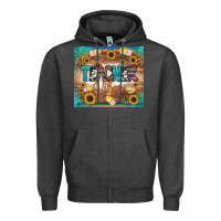 Charcoal Heather teacher vibes tumbler Zipper Hoodie - BundleAndBundleShop