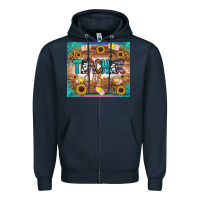 Navy teacher vibes tumbler Zipper Hoodie - BundleAndBundleShop