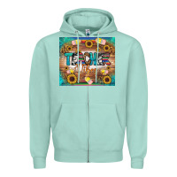 Seafoam teacher vibes tumbler Zipper Hoodie - BundleAndBundleShop