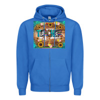 True Royal teacher vibes tumbler Zipper Hoodie - BundleAndBundleShop