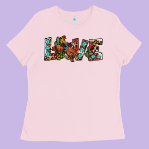 Love Rodeo Ladies Tee Designed By Jahusdesignshop