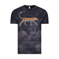Cloud Black leopard Vintage Tee - LillyAllenDesigns