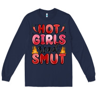 Navy hot girls read smut Long Sleeve Tee - MaliasSmallBusiness
