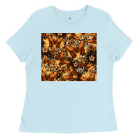 Baby Blue melanin butterfly Ladies Tee - Zillion Design Studio