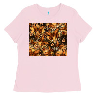 Bubblegum Pink melanin butterfly Ladies Tee - Zillion Design Studio