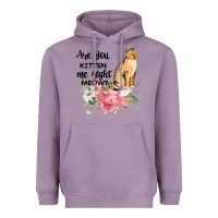 Lavender Are you kitten me right meow Heavyweight Hoodie - Bettercallsaul