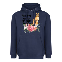 Navy Are you kitten me right meow Heavyweight Hoodie - Bettercallsaul