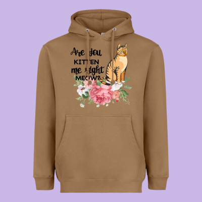 Are You Kitten Me Right Meow Heavyweight Hoodie Designed By Bettercallsaul