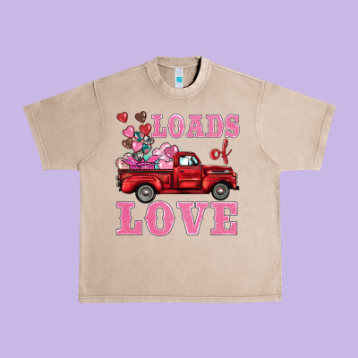 Loads Of Love Truck Urban Heavy Tee Designed By Barkaloodesign