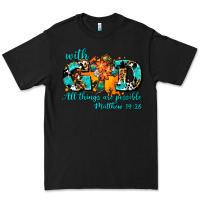 Black with god all things are possible. cross Premium Tee - AdoDesignShop