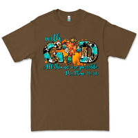 Cacao with god all things are possible. cross Premium Tee - AdoDesignShop