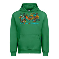 Emerald peace love thunderbird Urban Hoodie - OliviaCreatesArt