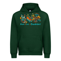 Foreset Green peace love thunderbird Urban Hoodie - OliviaCreatesArt
