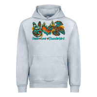 Heather Grey peace love thunderbird Urban Hoodie - OliviaCreatesArt
