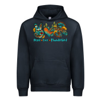 Navy peace love thunderbird Urban Hoodie - OliviaCreatesArt