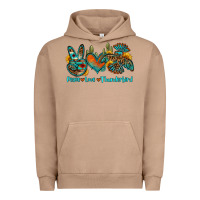 Pigment Burro peace love thunderbird Urban Hoodie - OliviaCreatesArt