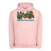 Pigment Salmon peace love thunderbird Urban Hoodie - OliviaCreatesArt