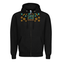 Black teacher of tiny humans libbey glass Zipper Hoodie - BundleAndBundleShop