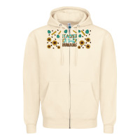 Sandshell teacher of tiny humans libbey glass Zipper Hoodie - BundleAndBundleShop