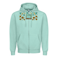 Seafoam teacher of tiny humans libbey glass Zipper Hoodie - BundleAndBundleShop