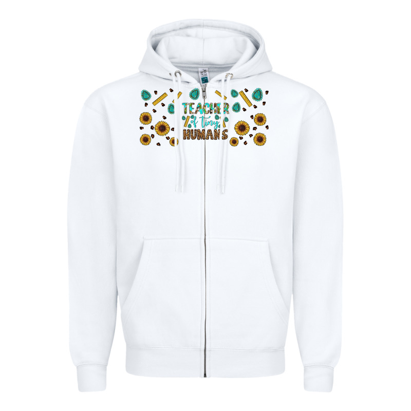 Teacher Of Tiny Humans Libbey Glass Zipper Hoodie by BundleAndBundleShop | Teevron