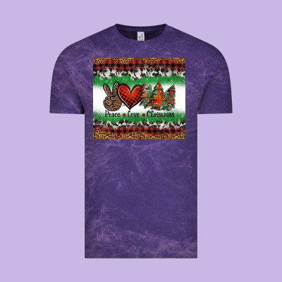 Peace Love Christmas Trees Vintage Tee Designed By Jasminsmagicworld