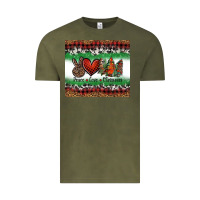 Vintage Olive Peace Love Christmas Trees Vintage Tee - Jasminsmagicworld