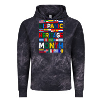Cloud Black hispanic haritage month flags Vintage Hoodie - BundleAndBundleShop